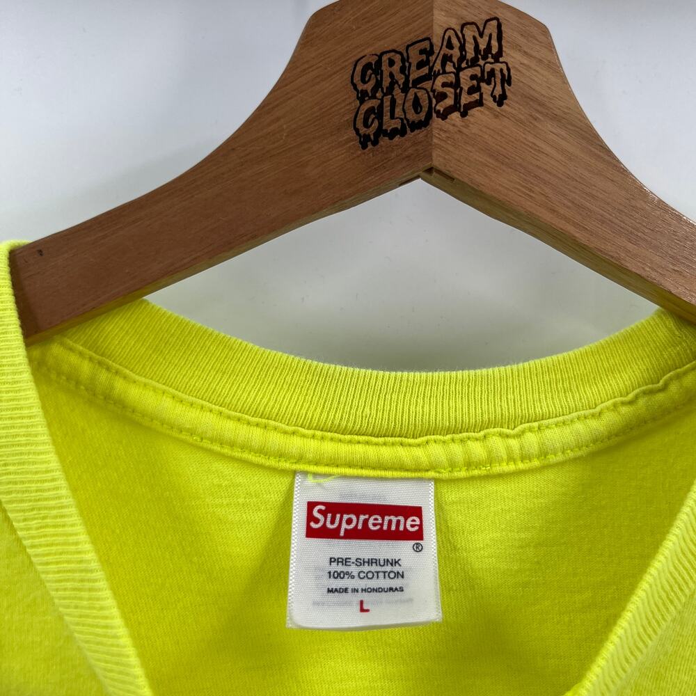 SS25 2025 Supreme NYC MF Doom Doomsday Receiver Tee in Fluorescent Yellow L - Picture 4 of 5